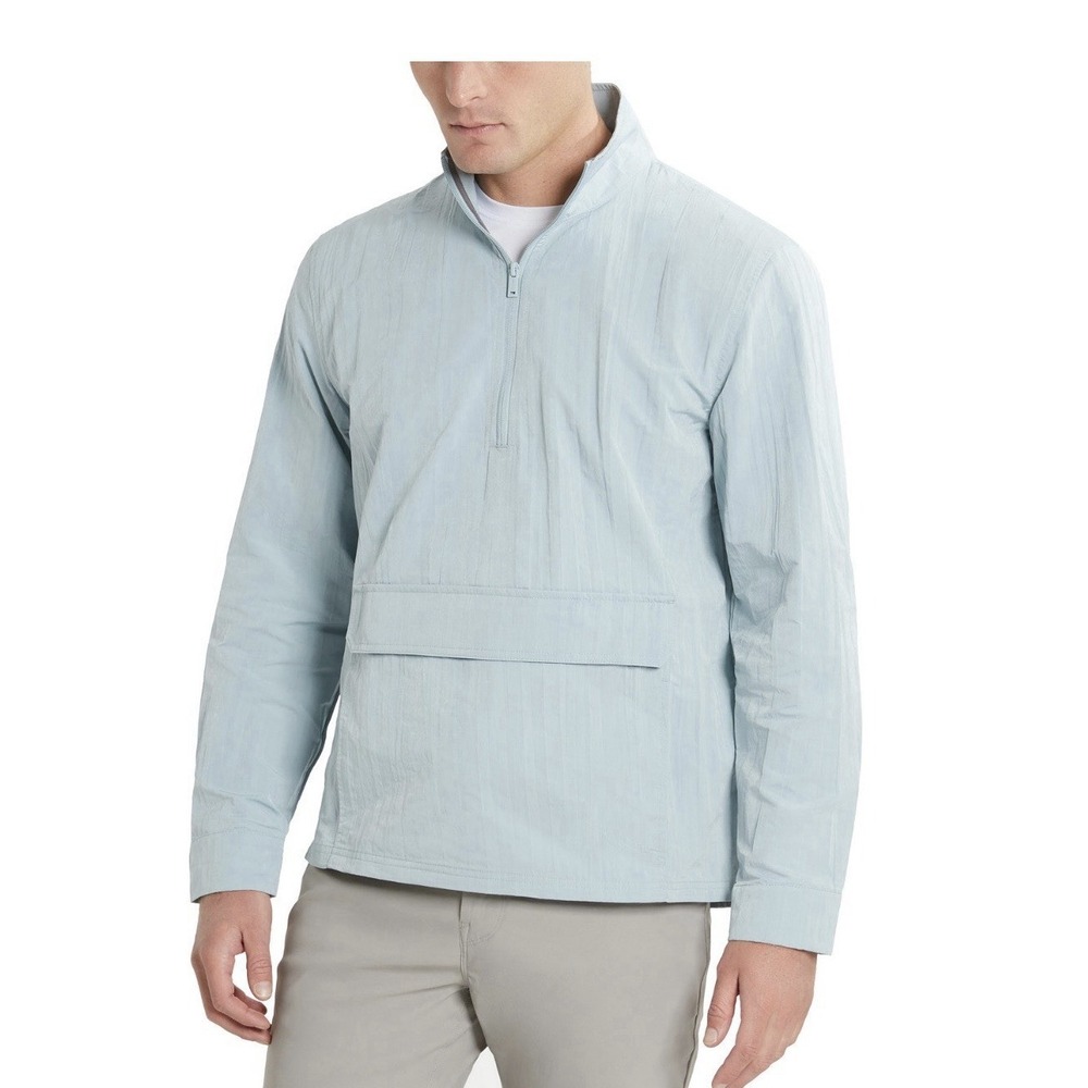 NWT Kenneth Cole 1/2 Zip Windbreaker Pullover Jacket Mens Small Blue $145